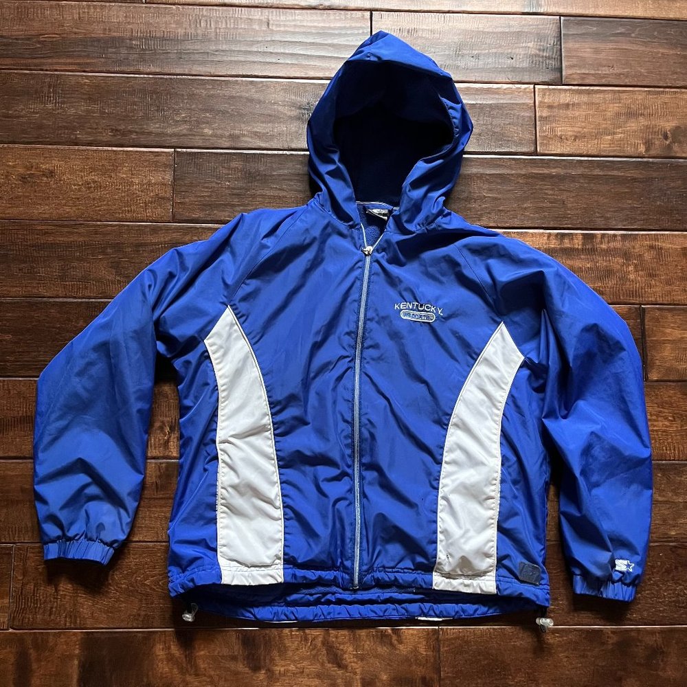 Vintage Women's Starter Kentucky Wildcats Blue Jacket Fleece Lined